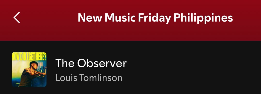 LouisWT91World's tweet image. 📊| NEW MUSIC FRIDAY: PHILIPPINES 

#NEW The Observer — @Louis_Tomlinson 

©️TEAMLOUISPH