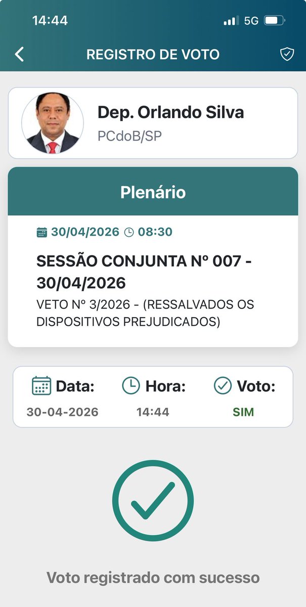 🚨SEM ANISTIA PARA GOLPISTA!

Como NÃO TENHO BANDIDO DE ESTIMAÇÃO, não quero abrir as portas da cadeia para chefe de facção e NÃO ACEITO PASSAR PANO para quem tentou acabar com nossa democracia, VOTEI SIM pela manutenção do veto do presidente LULA no PL da Dosimetria, essa