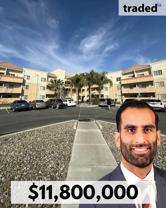 tradedla's tweet image. SALE
IMAGE: Shawn Bolour
DATE: 04/09/2026
ADDRESS: 1125 California Avenue
MARKET: Bakersfield
ASSET TYPE: Multifamily (LIHTC)

SELLER'S REP: Shawn Bolour  - The Mogharebi Group

SALE PRICE: $11,800,000
UNITS: 180 ~ PPU: $65,555
SF: 107,625 ~ PPSF: $109

#LosAngeles #RealEstate