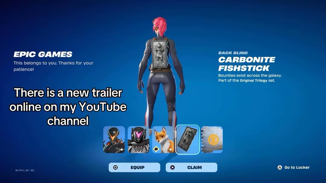 JK_00WasHereX_X's tweet image. #fortnite #starwars #carbonitefishstick #mydisney #exclusive