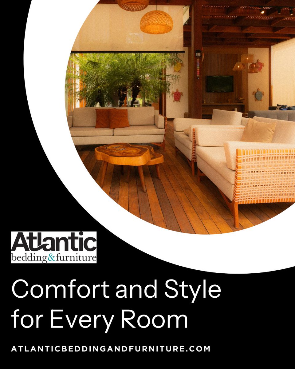 AtlanticBedding's tweet photo. When furnishing a home, comfort and quality often matter as much as style.

At Atlantic Bedding and Furniture, we enjoy helping customers explore furniture that fits their space and everyday routines. 

#FurnitureStore #FurnitureNearMe #CharlestonFurniture #HomeFurniture https://t.co/7OuVyjAm9H