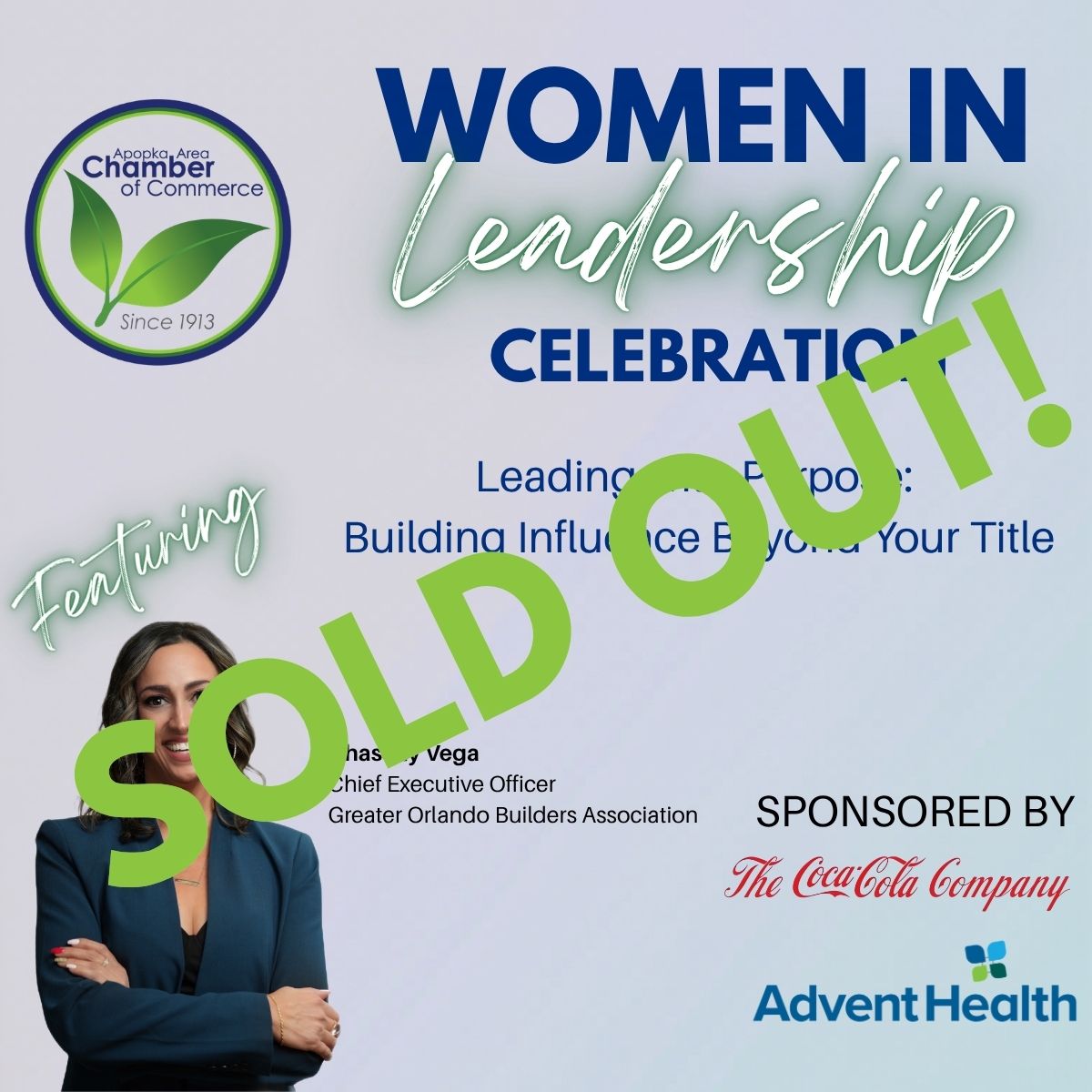 ApopkaChamber's tweet image. Our Women in Leadership event is officially SOLD OUT.

A strong reflection of the demand for connection, growth, and leadership development in our community.

If you missed it this year—stay tuned for what’s next.

#WomenInLeadership #ApopkaChamber #SoldOut