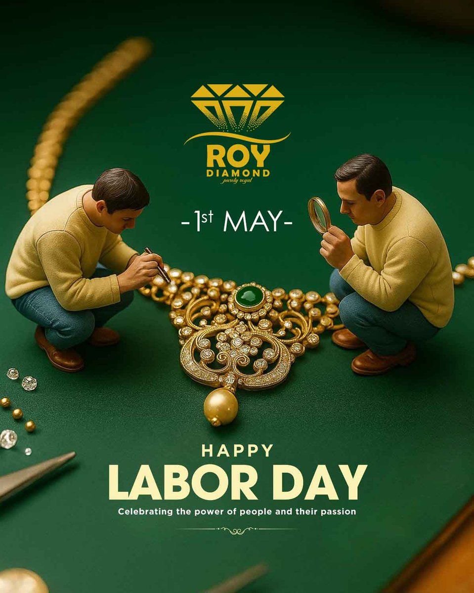 roydiamondbd's tweet image. Let us celebrate the Labour, Those built up this Great Land, Happy Labour Day. #LabourDay2026 #CraftingBrilliance #OurHeroes #mayday