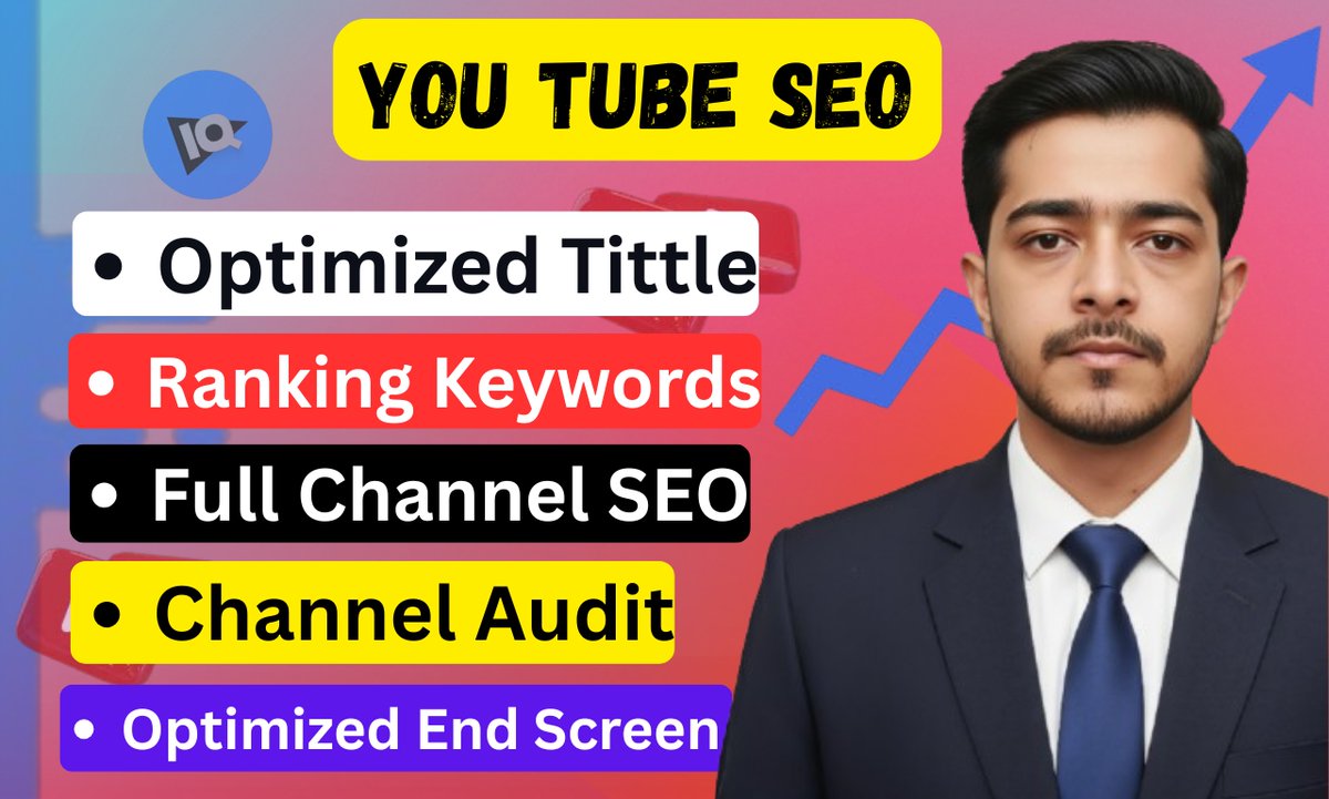 mdrowshonkabir5's tweet image. Want to improve your YouTube channel? 

If your videos are not getting views, you need expert SEO! I will help you:

✅ Keyword Research
✅ Video Optimization
✅ Better Ranking

#YouTubeSEO #Fiverr #SEO #Growth

Check out my Gig on Fiverr: fiverr.com/s/pdK6qjY