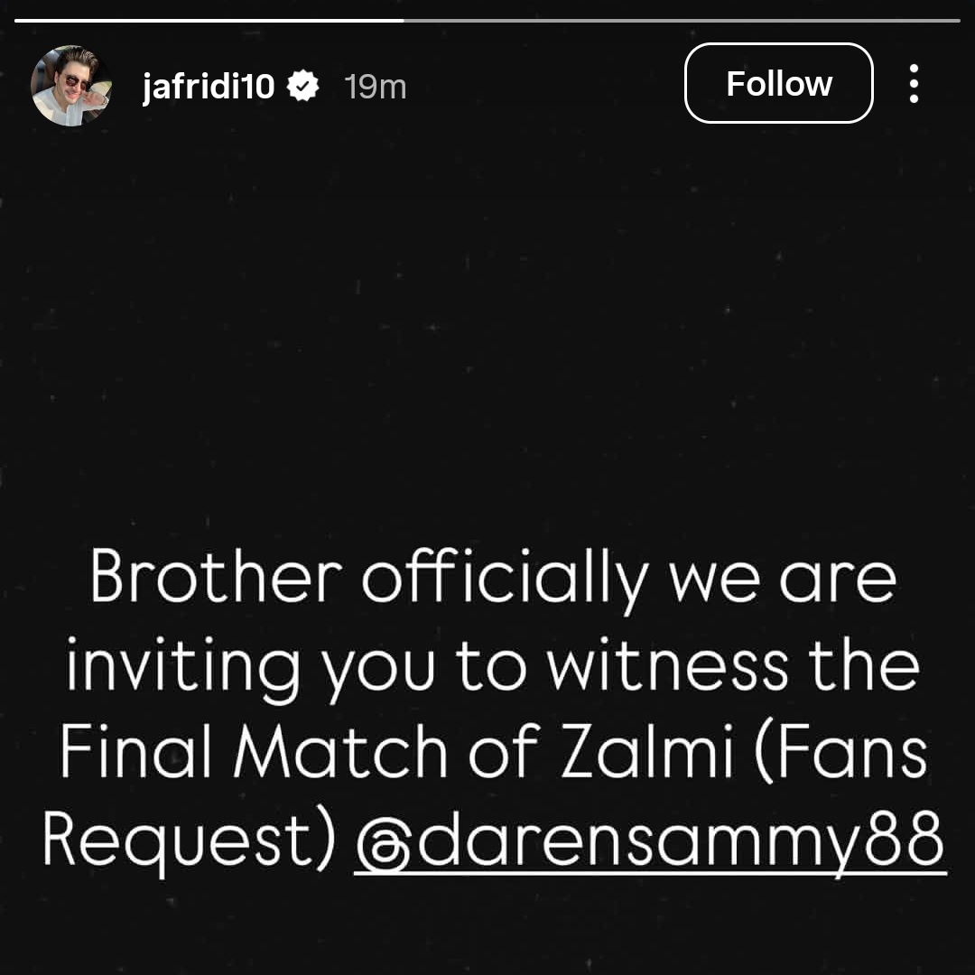 Peshawar Zalmi officially invited Daren Sammy for the PSL final