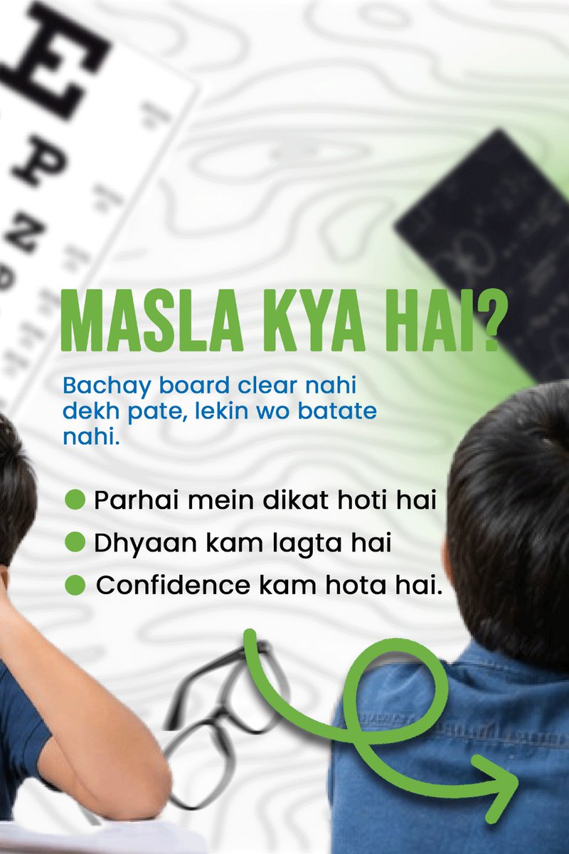 Visionforedu's tweet photo. Does your child struggle to see the whiteboard clearly? 🧐 Many children face vision issues that go unnoticed because they don't know how to describe what they are experiencing.
#VisionForEducation #V4E #EyeCare #PediatricHealth #ChildVision #EducationForAll #Karachi #Healthy https://t.co/kXa37Ioz4C