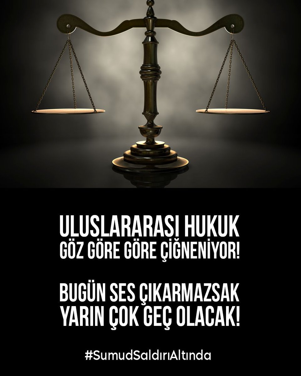 elaziggencihh23's tweet photo. Bütün Dünya devletlerini Sumud filosunun güvenliğini sağlamaya davet ediyoruz!
#SumudSaldırıAltında https://t.co/c4nN4FpaYG