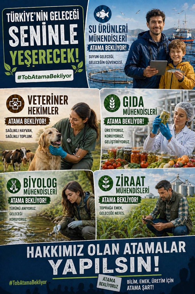ndlfztrk's tweet photo. @suurunleriimuh @TCTarim @ibrahimyumakli @bekirgizligider @Seyfullahaslntk Yıllarımızı vererek eğitimini aldığımız mesleğimizi icra edebilmek ve ülkemize faydalı olabilmek istiyoruz. Su ürünleri mühendisleri olarak sadece bir fırsat bekliyoruz. Sesimizi duymanızı rica ediyoruz. #TobAtamaBekliyor @ibrahimyumakli @tarimormanpgm @TocBirSenGM https://t.co/hGkWaboycm