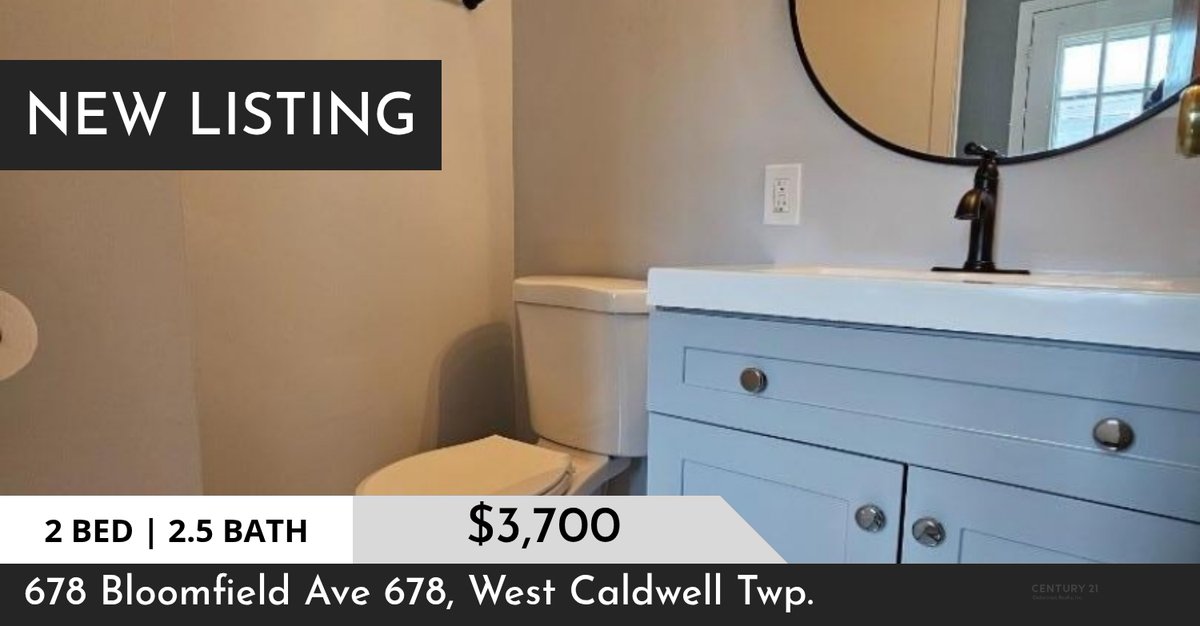 mgencs11's tweet photo. 📍 New Listing 📍 Take a look at this fantastic new property that just hit the market located at 678 Bloomfield Ave 678 in West Caldwell Twp.. Reach out for more information!

Listed by BANAFSHEH Z. MANSHADI https://t.co/mQb4yAf8xE https://t.co/p3dr5NOOJa