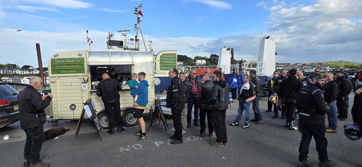 DevonFoodCo's tweet photo. So tonight is the first of the Bideford Bike Nights, and very well supported it is too. A big thankyou to you all! https://t.co/AkYHVA2nk2