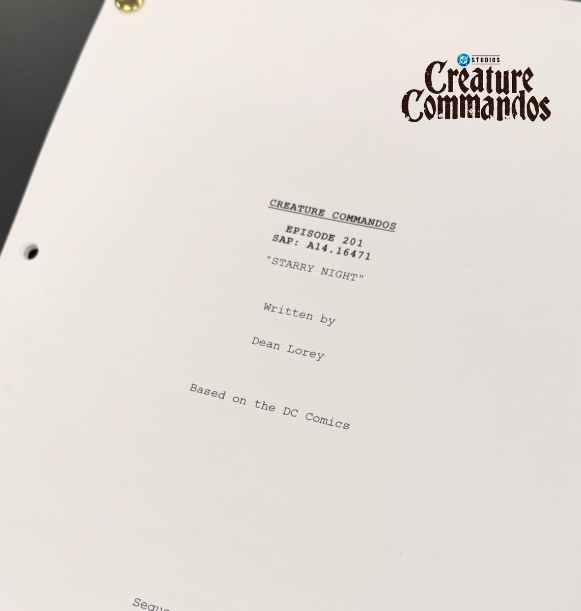 Dean Lorey has revealed the starry surprise: The first episode of CREATURE COMMANDOS Season 2 is titled "Starry Night"!