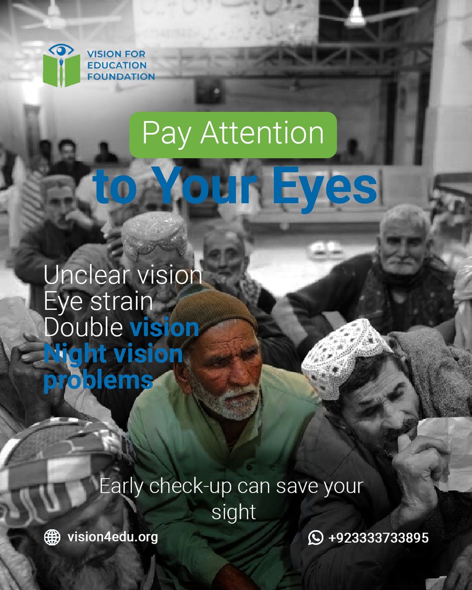 Visionforedu's tweet photo. Your eyes often send warning signals before a problem becomes permanent. Whether it is unclear vision, persistent eye strain, double vision, or difficulty seeing at night, these are signs that your eyes need professional attention. 
#EyeHealth #VisionCare #PreventiveHealth https://t.co/umskPhTQ73
