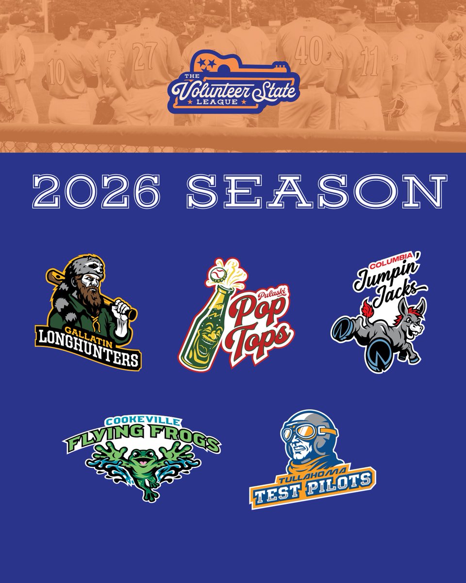ThePlayersLg's tweet photo. We welcomed the Volunteer State League to The Players League this year. 🟠🔵⚾ Check out their website, https://t.co/aZrj8qMCiZ. https://t.co/DPbIPmEJMD