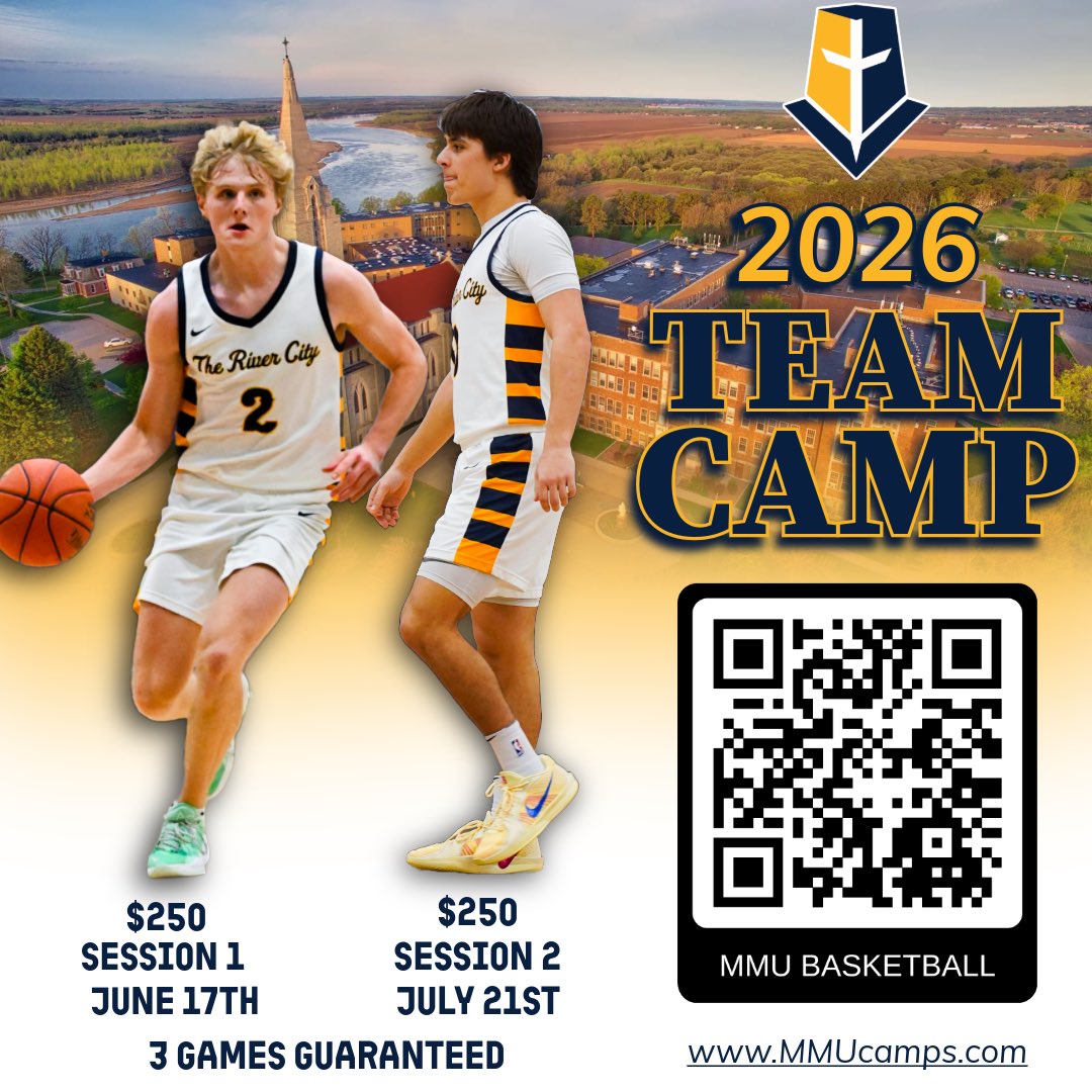 MMULancersMBB's tweet photo. Summer is just around the corner which means it’s almost CAMP SEASON!

Excited to offer two different team camp dates this year. Play-sit-play-sit-play format for efficient &amp; quality games with 10:00am/11:00am starts.

If interested, please contact: mensbasketball@mountmarty.edu https://t.co/YtJ7RF1LIv