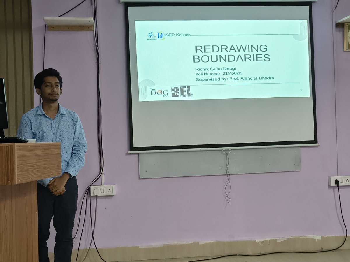 Abhadra7's tweet photo. This year 's MS thesis presentations from the #DogLab are done. Siva and Richik chose to work on different aspects of territoriality and dog-human interactions, and did quite well. Congratulations both! https://t.co/WdEQ7YKbRg