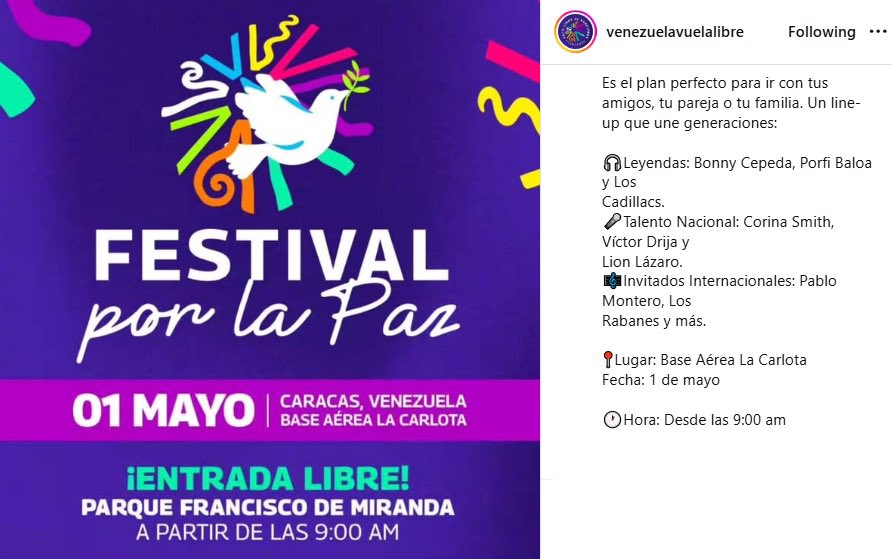 Hola <a href="/victordrija/">Victor Drija</a>

Mientras tú cantas,
otros siguen presos por alzar la voz.

Más de 500.

No es entretenimiento.

Venezuela NO OLVIDA. 

#NoEsConciertoEsCortina