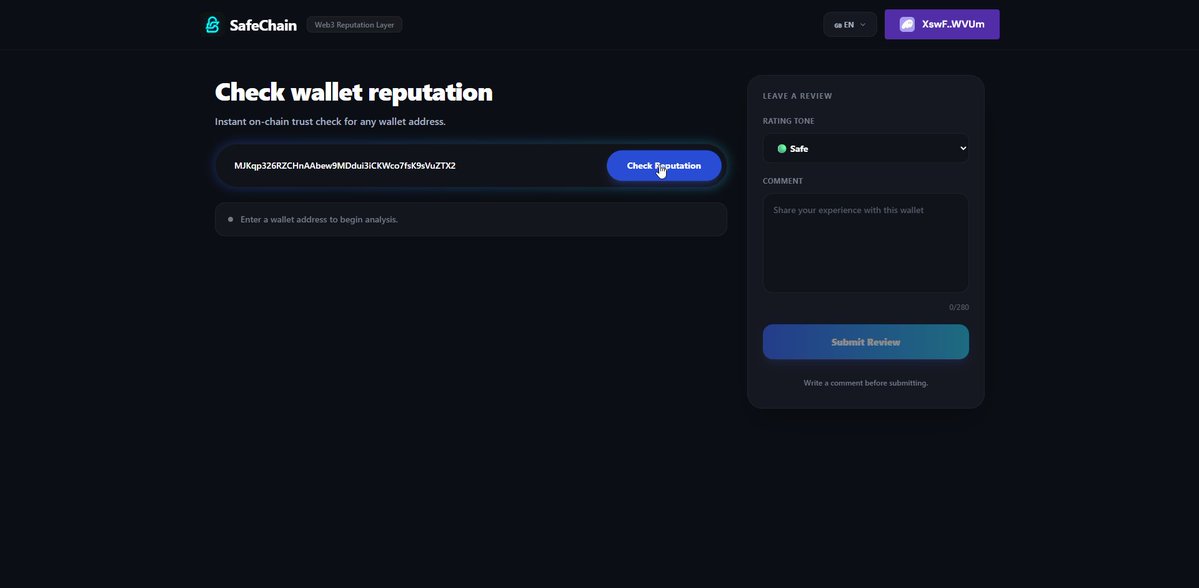 SafeChain tweet media