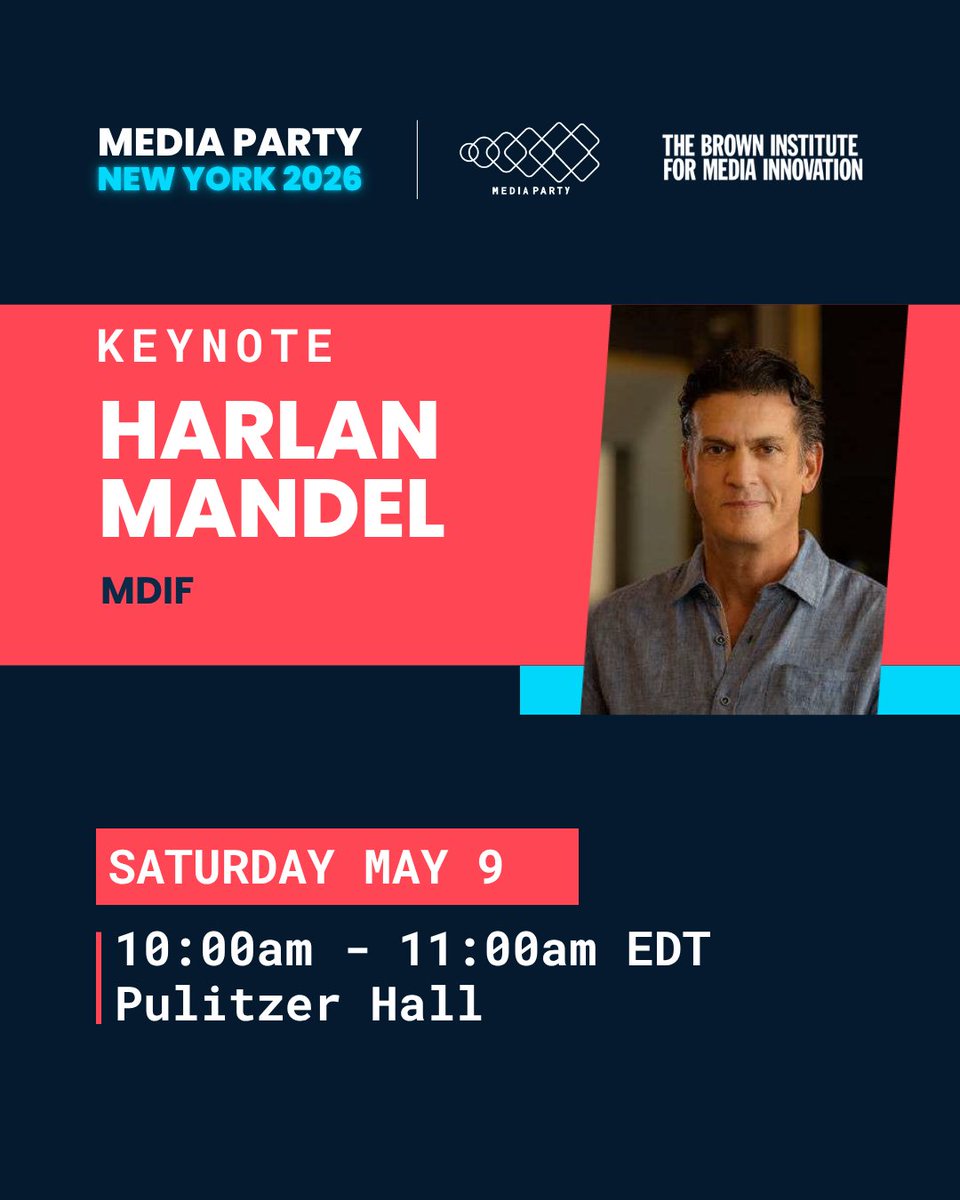 mediapartyorg's tweet image. 📣 @HarlanMandel, CEO of @mdiforg, is a leader in impact investing for independent journalism. He oversees critical financing for newsrooms where press freedom is under threat, ensuring media sustainability across emerging markets worldwide.

He will be #keynote at #MPNYC26
