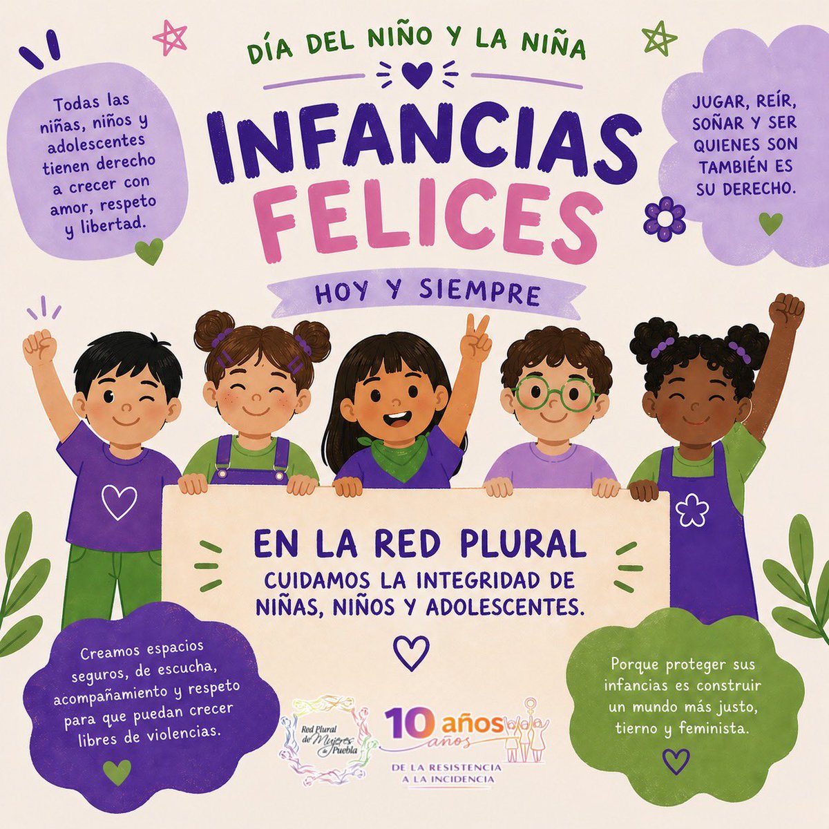 Hoy no celebramos.
Nombramos y defendemos las infancias, no necesitan solo un día,
necesitan condiciones reales para vivir con dignidad todos los días.

Que quede claro:
proteger a las infancias no es opcional, es urgente.

Por infancias libres, seguras y felices