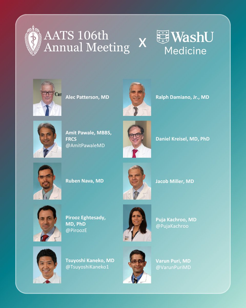 WashU Medicine Division of Cardiothoracic Surgery tweet media