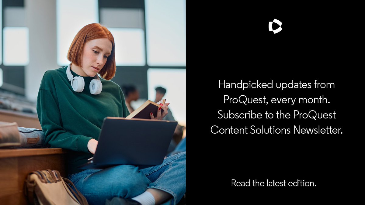 ProQuest, from Clarivate tweet media