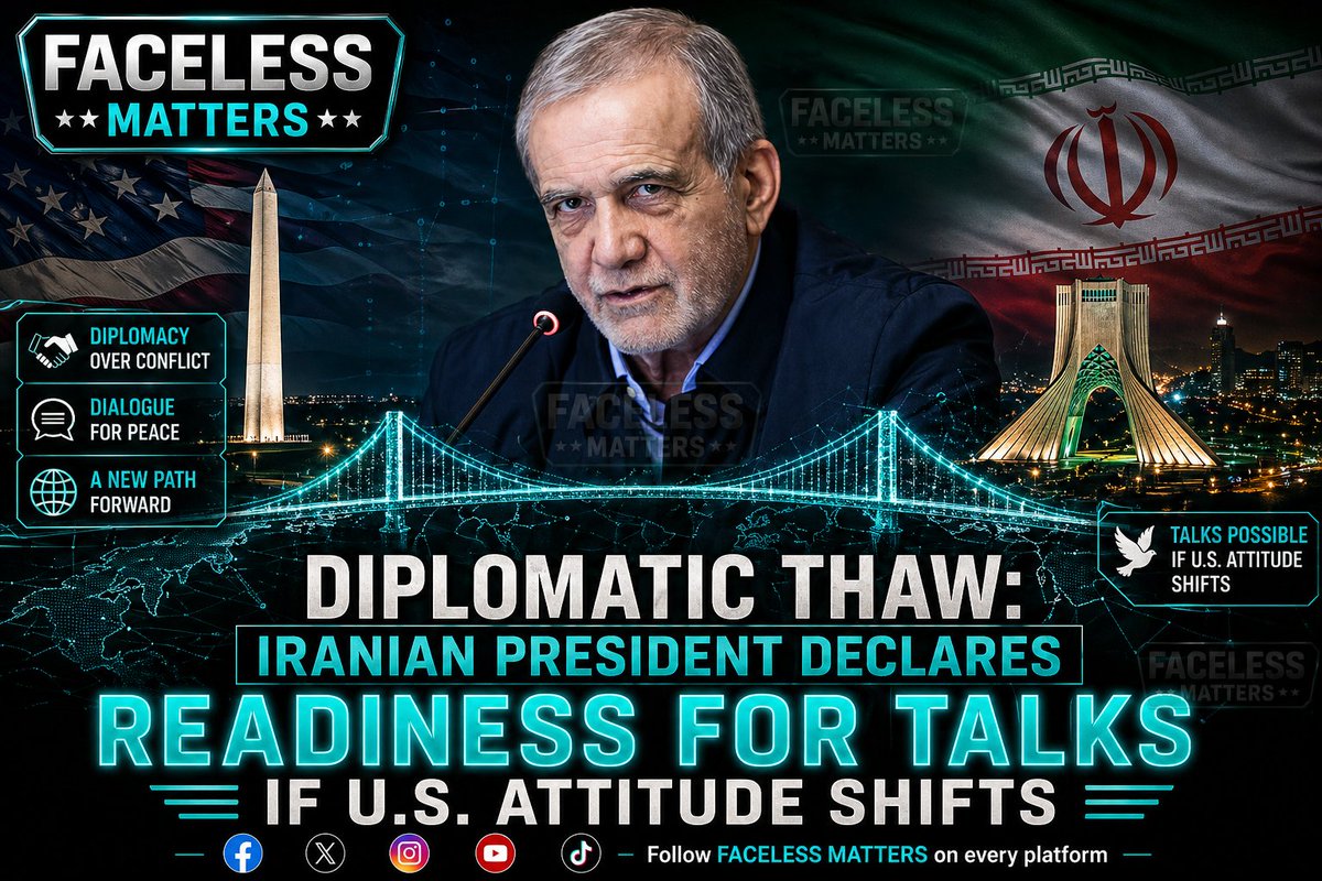 facelessmatters's tweet image. Head Lines: عالمی تناؤ میں کمی! ایرانی سفارت کاری اور امریکی پالیسی شفٹ پر خصوصی رپورٹ۔

سفارتی پیش رفت! 🚨 خطے کے استحکام اور ایٹمی مذاکرات پر نئے توازن کا اہم تجزیہ۔ تفصیل یہاں دیکھیں: 🛡️ facelessmatters.com/2026/04/global… #MiddleEastPeace #Diplomacy #USPolicy #FaceLessMatters