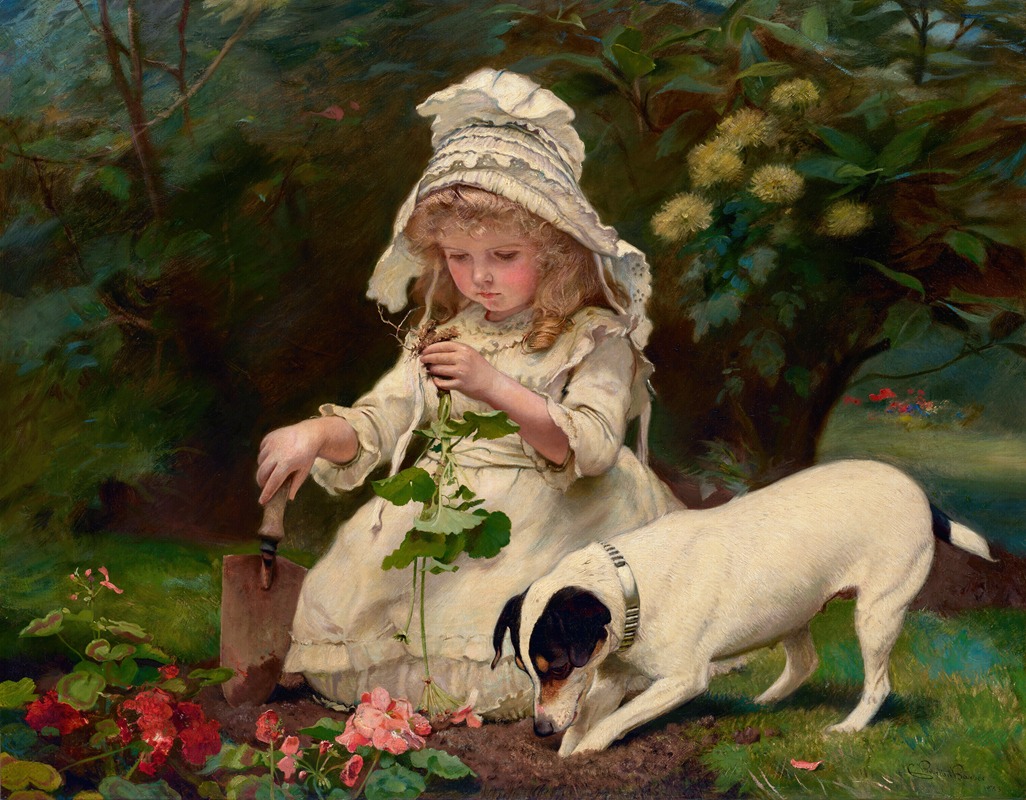 CHARLES BURTON BARBER
Pintor Británico
1845-1894
"Jardineros Aficionados"