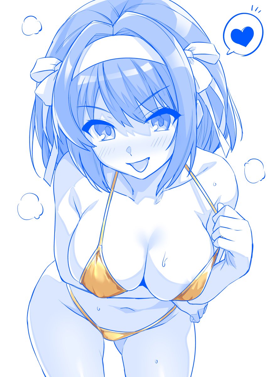 金ビキニハルヒさん ラフ