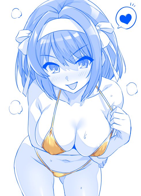金ビキニハルヒさん ラフ