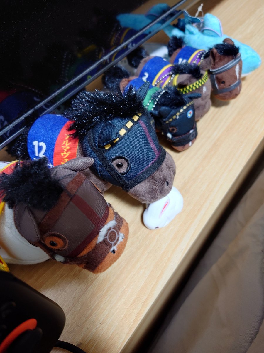 raitoyamagami's tweet photo. 最近我が家に増え続ける馬神様。

先週三連単5頭ボックスが的中して24万弱勝ちました。 https://t.co/zYfofAhNzE