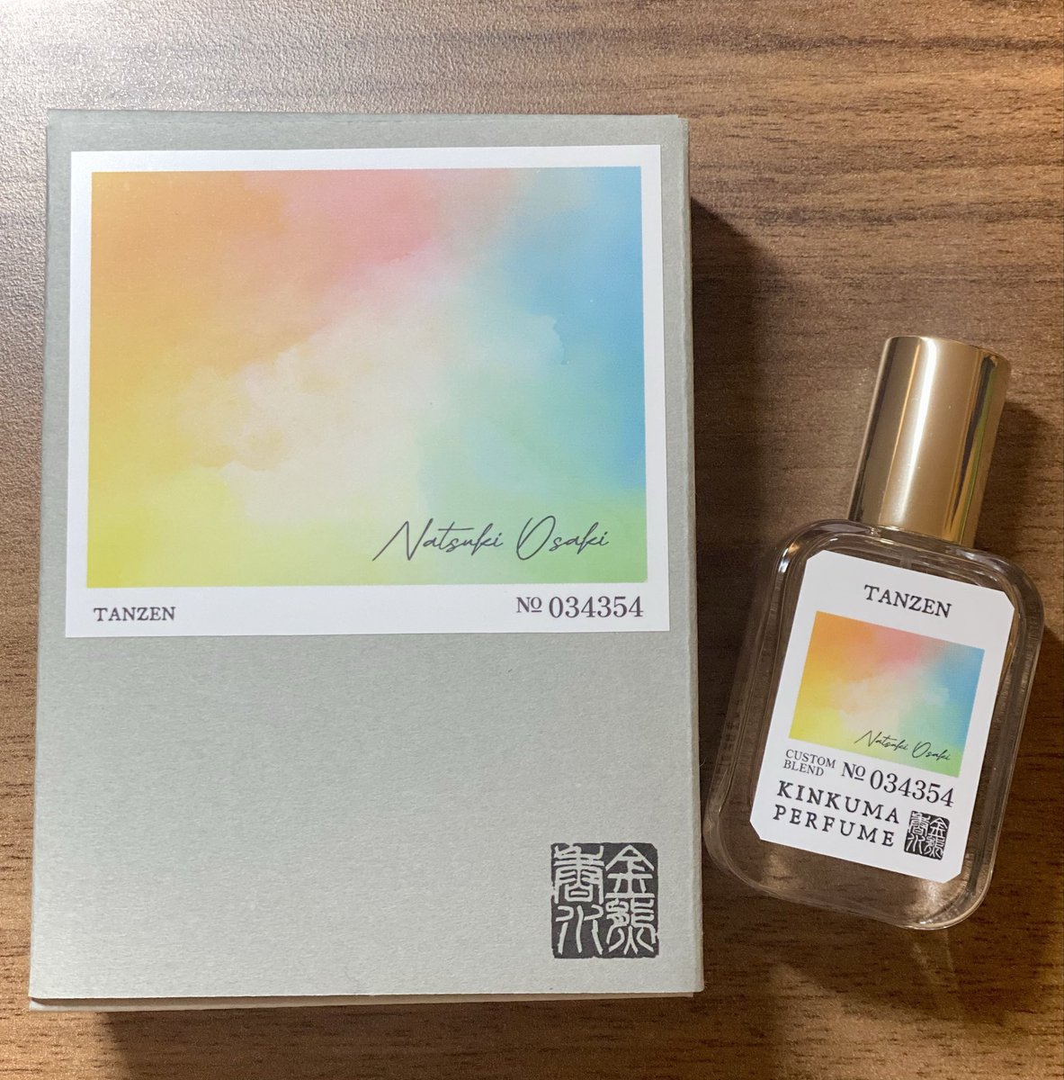 金熊香水 さん #大崎捺希 さんコラボ香水「TANZEN」届きました