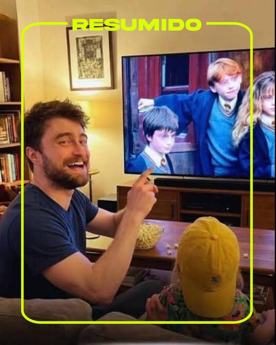 Daniel Radcliffe está viendo Harry Potter con su hijo 🥹