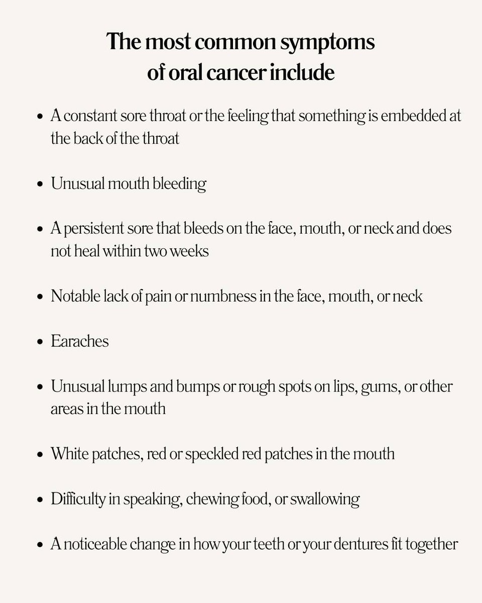 MacFarlaneDMD's tweet image. Oral cancer can be easy to miss—but early detection matters.

Watch for sores, bleeding, or unusual lumps—and don’t ignore them.

👉 Learn more or book:
💻 drglennmacfarlane.com | 📞 732-530-4020

#OralCancerAwareness #PreventiveCare #EarlyDetection