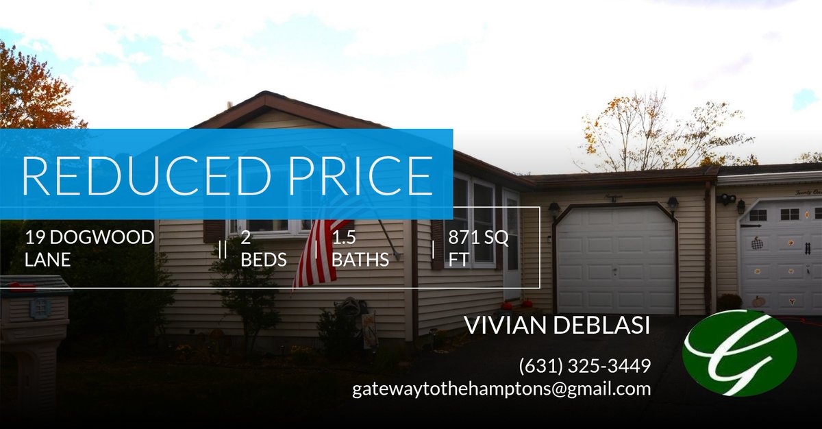 GatewayHamptons's tweet photo. 📍 Reduced Price 📍 This recently reduced home at 19 Dogwood Lane in Manorville won't last long, so, don't wait to set up a showing! Reach out here or at (631) 325-3449 for more information! https://t.co/YhwwiizxqW https://t.co/uiAp4KOVTf