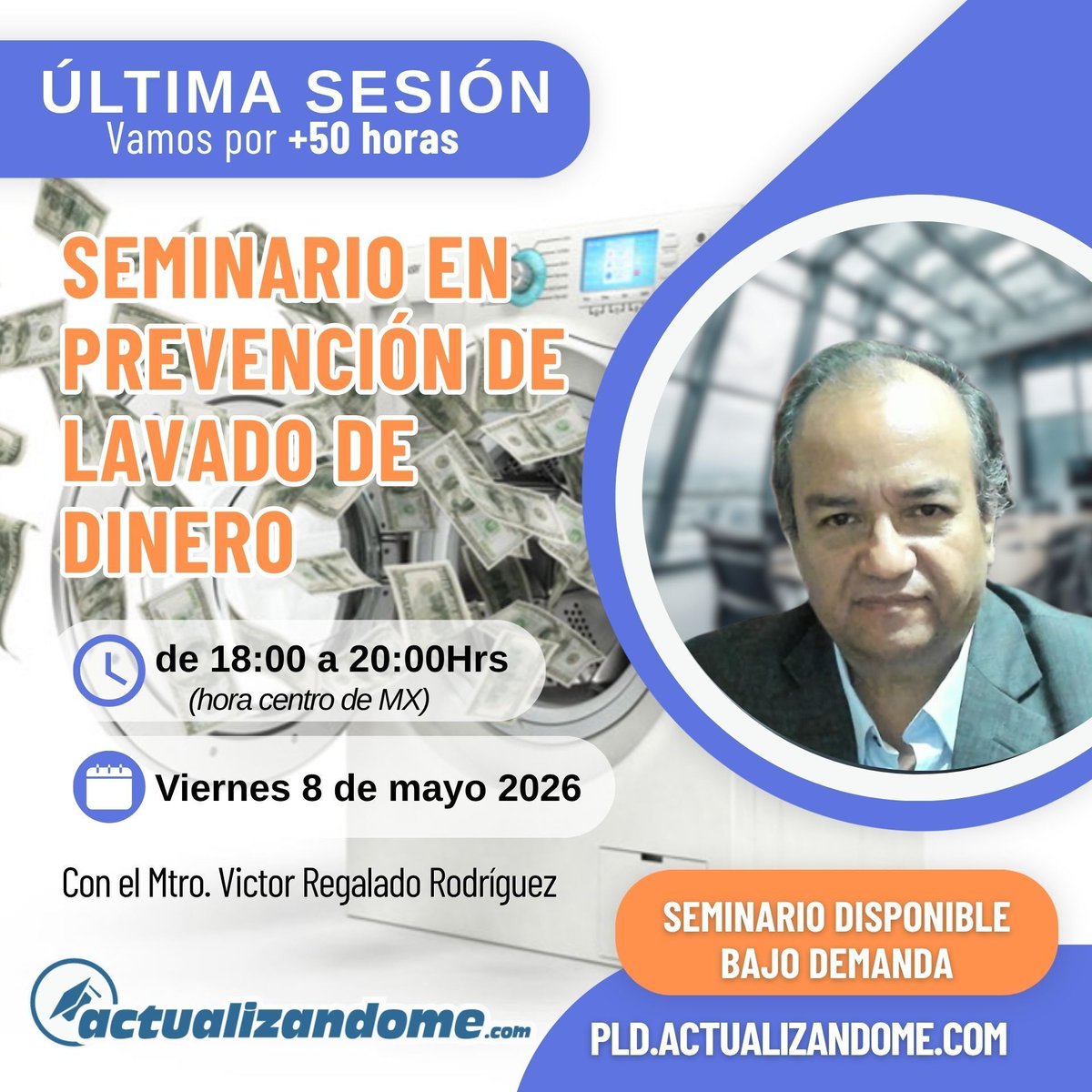 ACTUALIZANDOM's tweet photo. 🚨 Última Sesión - Seminario YA DISPONIBLE BAJO DEMANDA
Info📲 WhatsApp 229 978 0197
https://t.co/dUL4jQvAzN 

#PLD #BarraActualizandome #contadoresmexico https://t.co/bClhF54DoS