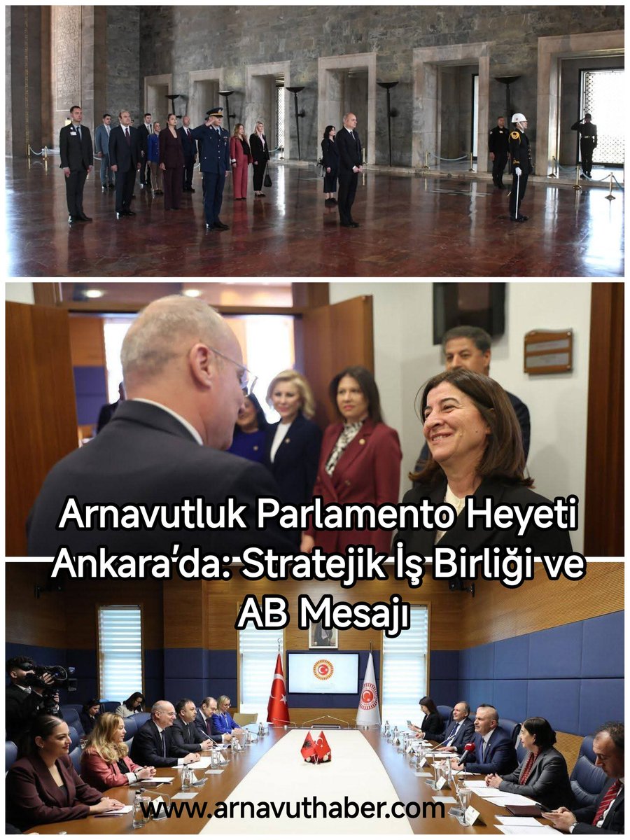 arnavuthaber's tweet image. Arnavutluk Parlamento Heyeti Ankara’da: Stratejik İş Birliği ve AB Mesajı.
Ziyaretin ayrıntılarını Arnavut Haber'de okuyabilirsiniz ⬇️ 
arnavuthaber.com/arnavutluk-par…
#arnavutluk #türkiye