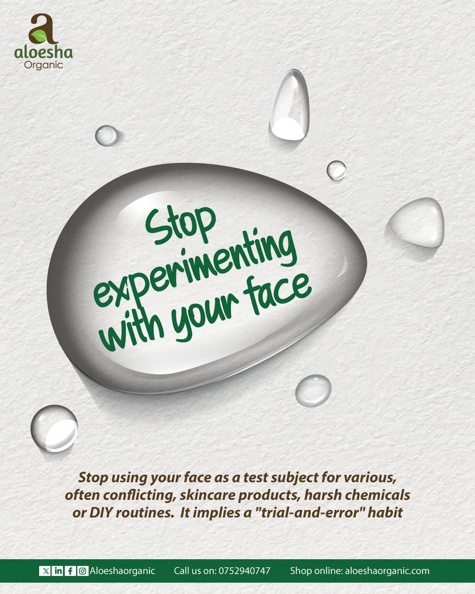 ALOESHAORGANIC's tweet image. Stop the skincare "trial-and-error" habit! 🛑 Your face deserves better than being a test subject for harsh chemicals.

Give your skin the organic peace it deserves😆

📞 Call us: 0752940747

#SkincareRoutine #NaturalBeauty #Wellness