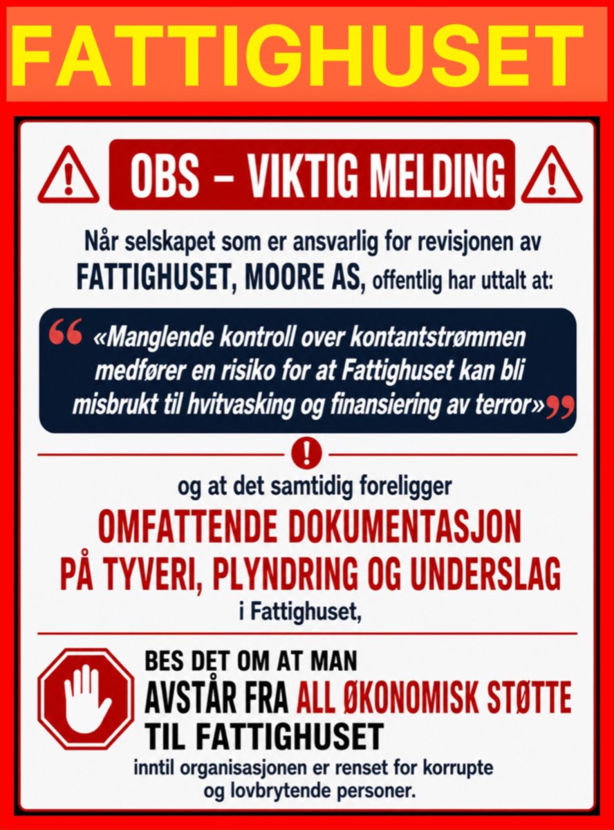 Fattighuse20715's tweet image. Vi må redde Fattighuset!

facebook.com/share/g/1C2XbY…

#fattighuset #Oslo #matsentralen #MatsentralenOslo @fattighuset1 @Fattighuse20715 @fattighusetoslo