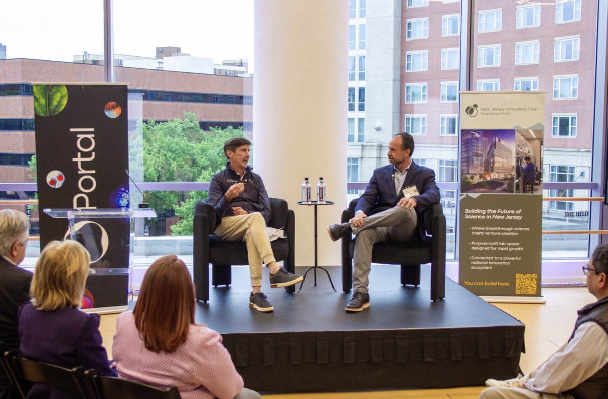 portalinno's tweet photo. We recently hosted a great fireside in New Jersey that featured Portal's Founder and CEO, @JohnLFlavin and Chris Picariello, President of @JNJNews Innovation! It was great to chat about NJ's growing life sciences ecosystem and rich innovation history. https://t.co/TzYmNaid30