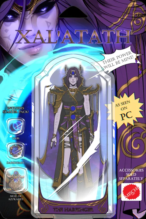 MischiArt's tweet image. 🐙 Xal'atath the Harbinger Retro Hero Figure  #WorldOfWarcraft #TheWarWithin #WarcraftArt