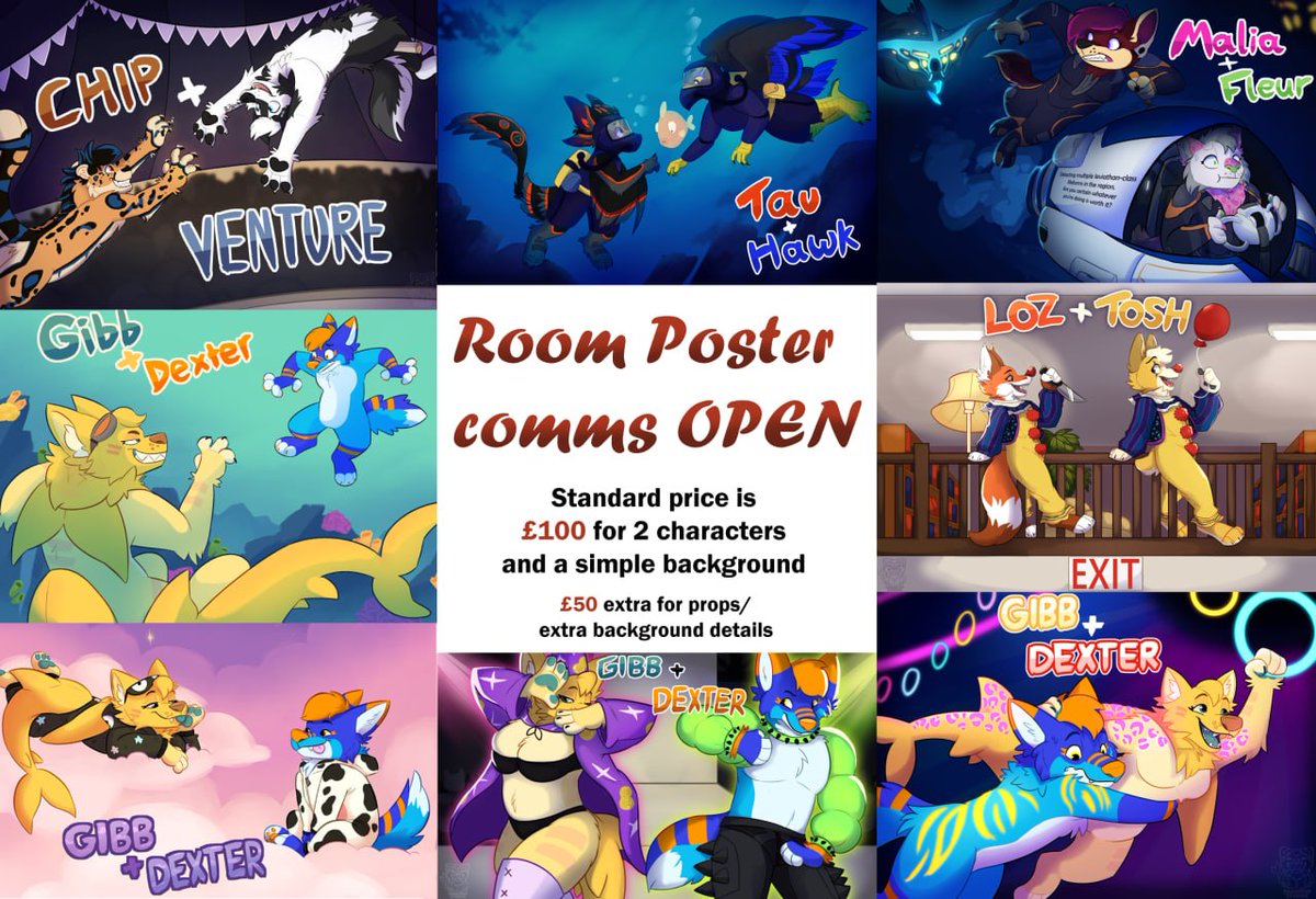 SharkPupStudios's tweet photo. OKAY my room posters comms are officially OPEN for Confuzzled!! examples and info is on the ko-fi listing: https://t.co/VlSDWTSfvP https://t.co/1WxrMcly5h