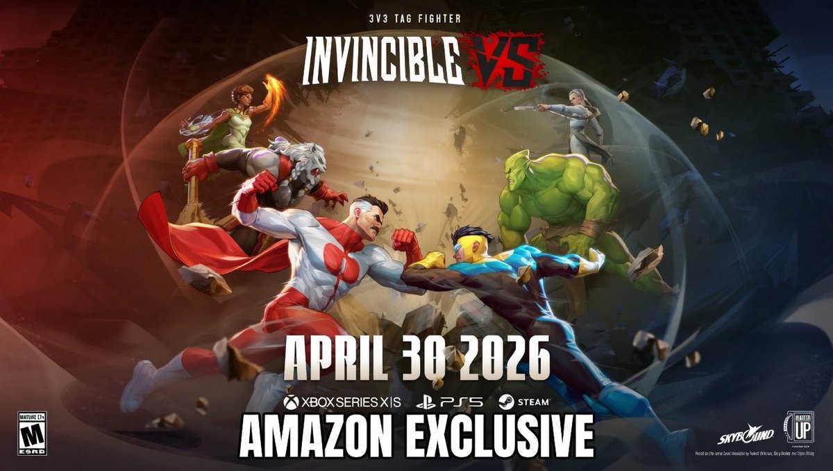 00williammorris's tweet photo. Launch day. 🚨🎮

Spent the past year supporting @skyboundgames and helping them show up for Amazon customers - today Invincible VS is LIVE.

Huge thank you to the Skybound: @Jon_Stanton and his entire team.

Amazon has an exclusive Collector’s Edition - limited box art, Keepsake cards & more 👇

https://t.co/r9GQUX4j0X

#InvincibleVS #LaunchDay