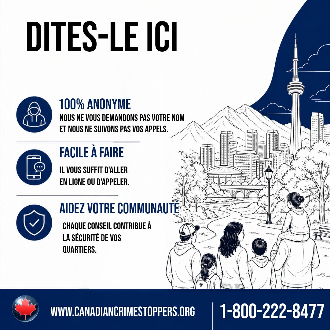 CanStopCrime's tweet photo. See something that doesn’t feel right?
You can report it anonymously. No names. No pressure. Just information that could make a difference.

📞 Call 1-800-222-8477 or submit a tip online. https://t.co/2wetgOHlok