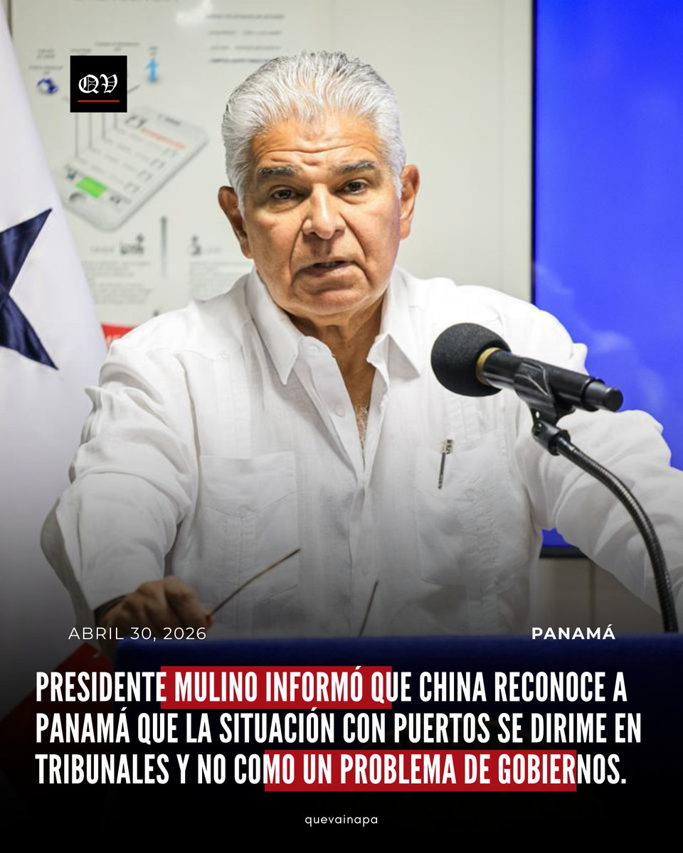 El presidente de la República, José Raúl Mulino, informó que recibió una comunicación del Gobierno de China en la que se reconoce que la situación con los puertos panameños se está llevando adelante en tribunales arbitrales y no como un problema entre ambos Gobiernos.