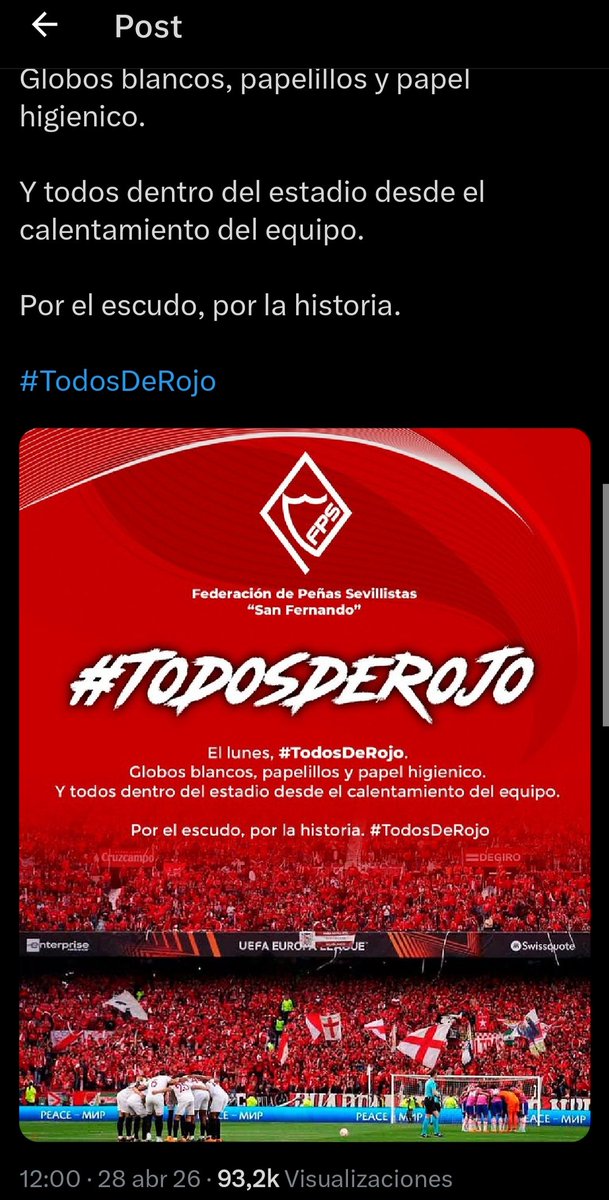 Dᴀᴛᴏs Sᴇᴠɪʟʟᴀ FC tweet media