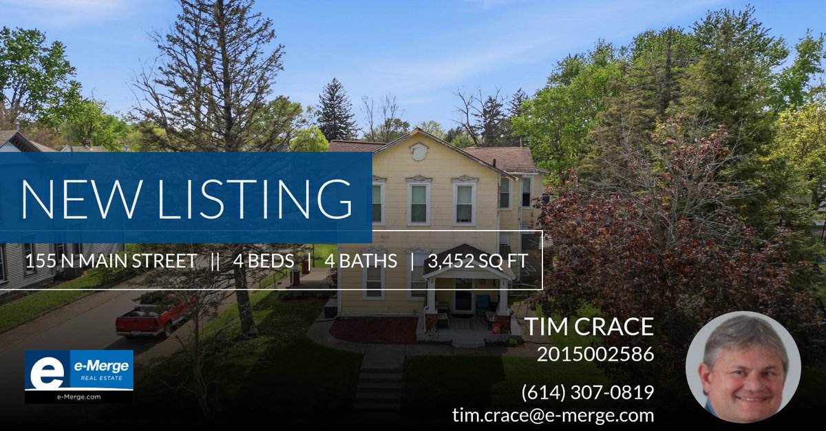 agenttimcrace's tweet photo. 📍 New Listing 📍 Take a look at this fantastic new property that just hit the market located at 155 N Main Street in London. Reach out here or at (614) 307-0819 for more information!

Listed by Nick Markley https://t.co/CJogLvp038 https://t.co/Hgo6AN2Cxp