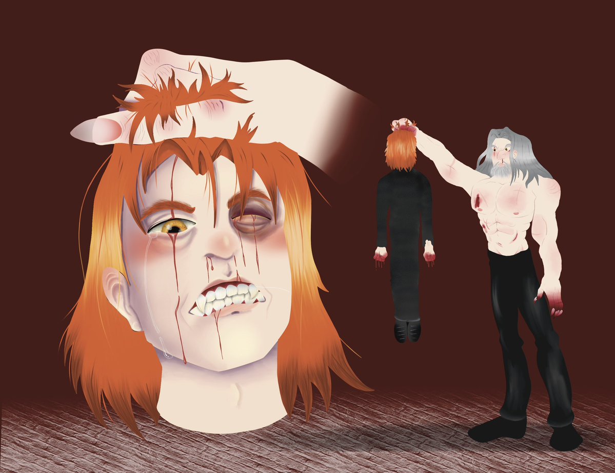 AuthorAltoft's tweet image. I will always love this fanart for my second book, Blood Brothers 

Arthur really bit off more than he could chew when he challenged Tentris Glaive to a fight 

Who else's MC has had a moment like this?

#Writingcommunity