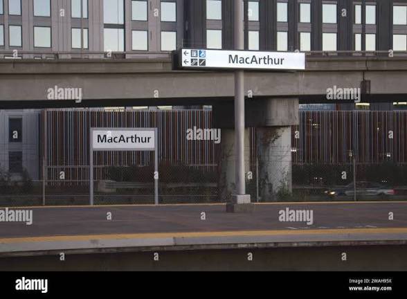 MattEssentially's tweet photo. @Zephyrgold58 @Divine9753 @GLUREK_ @WolfprwX Provide sources if you’re confident. This is MacArthur station is Oakland California. The text and roads are consistent and match images online. The platform exists close to the road. There is a ramp in the back and a building behind it. This image closest to the one shot here. https://t.co/9FRNXV6UI4