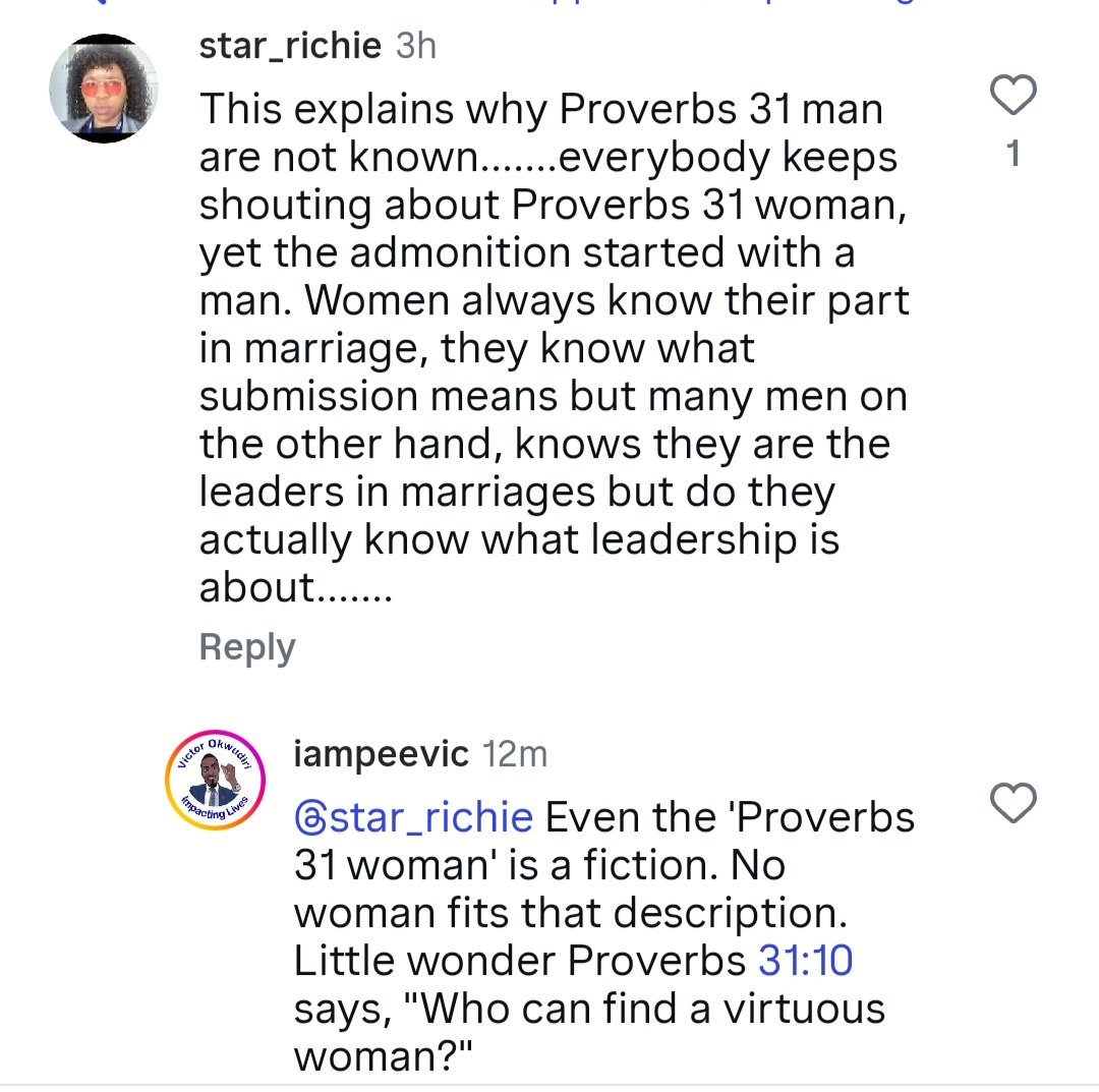 VictorOkwudiri's tweet image. On the Proverbs 31 #woman 

#PeeVee