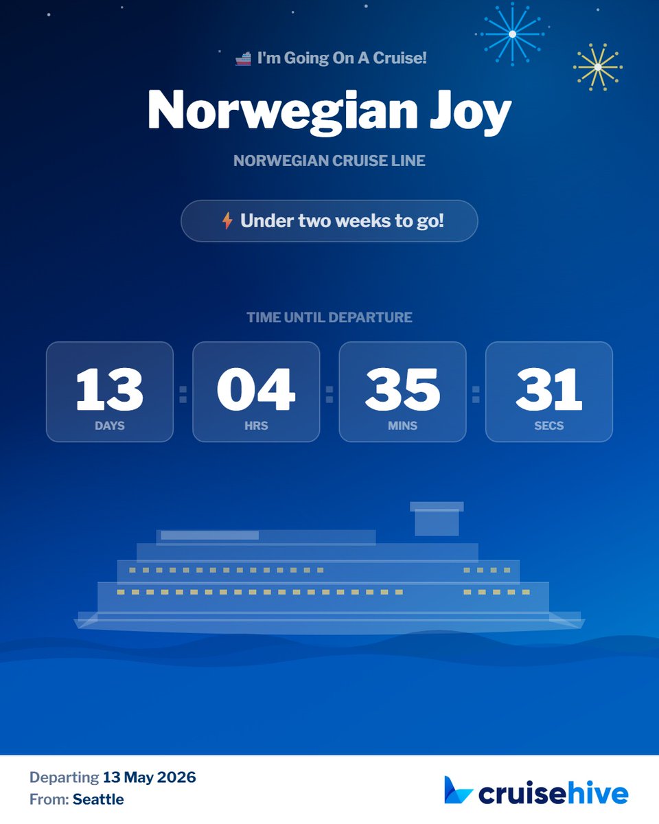 CruiseHive's tweet image. When is your next cruise? Share your countdown! cruisehive.com/cruise-countdo… #cruise #cruises #cruiselines #cruiseships
